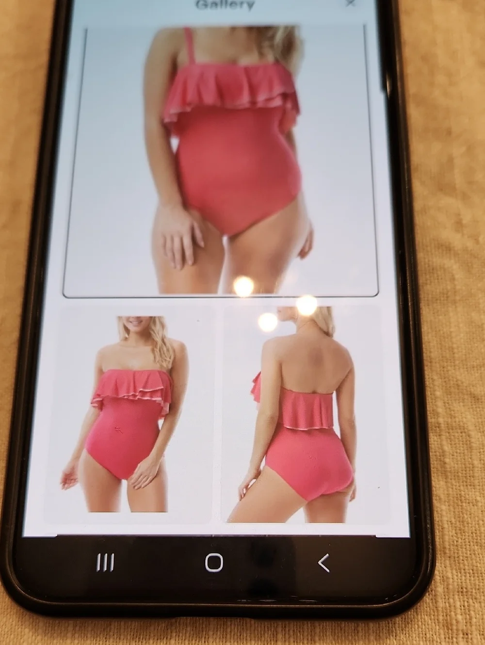 NWT Coco Reef Hibiscus Ruffle One-Piece Swimsuit Size 14/38D - Picture 3 of 8